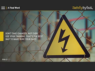 SafetyBytes® - Electrical Safety (Ignoring Signs & Warnings)